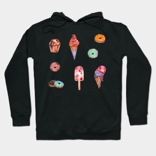 Dessert ice cream set Hoodie